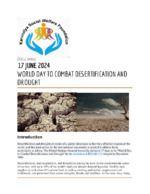 17 JUNE - WORLD DAY TO COMBAT DESERTIFICATION AND DROUGHT